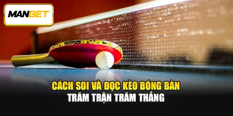 Cách soi và đọc kèo bóng bàn trăm trận trăm thắng