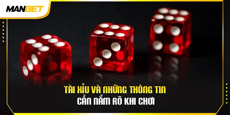 Tài xỉu và những thông tin cần nắm rõ khi chơi